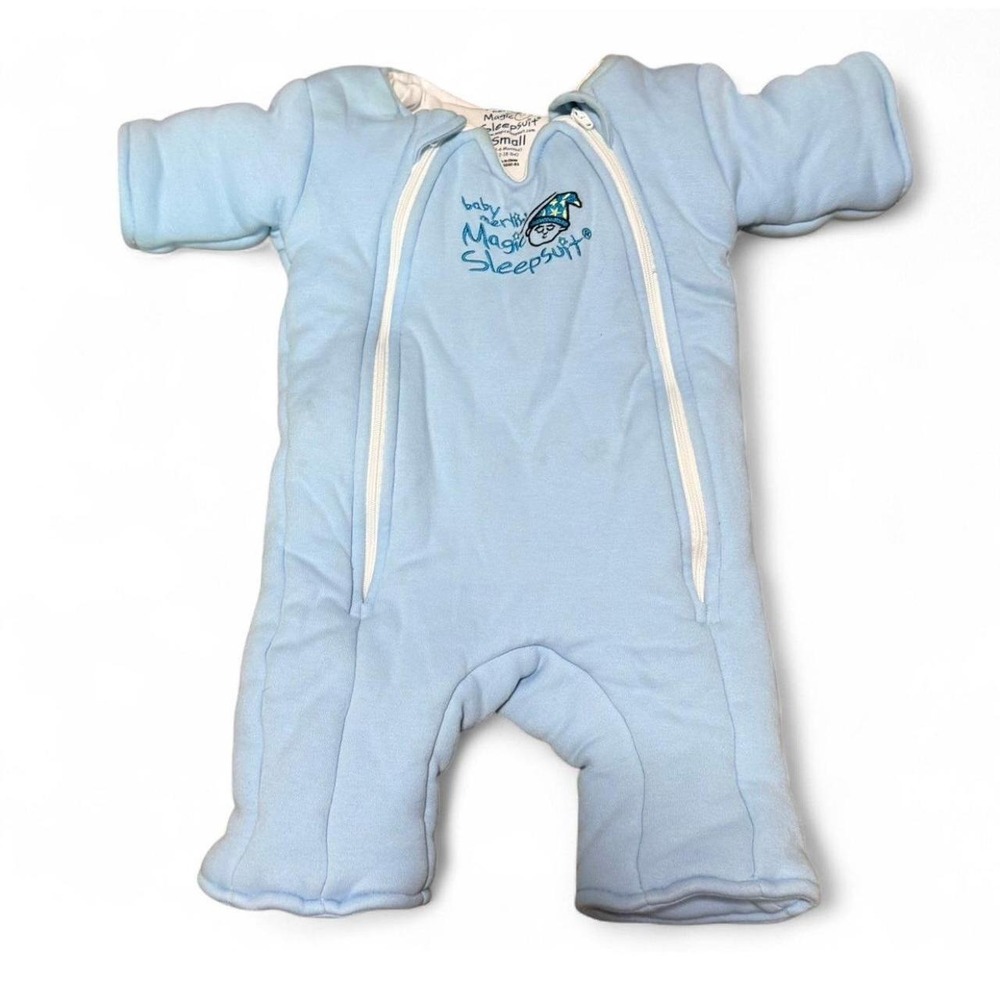 Baby Merlin's Magic Sleepsuit Blue Small 3-6 Months 12-18 lbs Sleep Sack